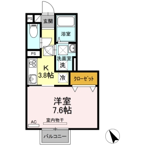 D-room山口東京理科大A(階段横)