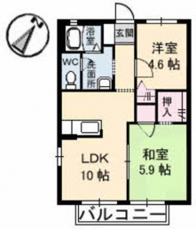 シャーメゾン・かど 2LDK